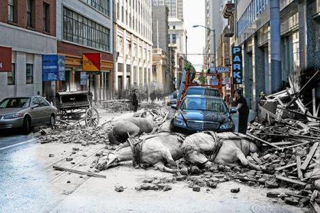 1906 San Fran earthquake photos seen in modern-day