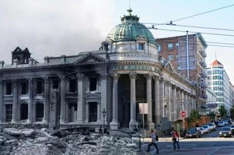 1906 San Fran earthquake photos seen in modern-day