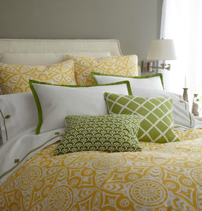 horchow Fall Color ~ Designing with Shades of Yellow HomeSpirations