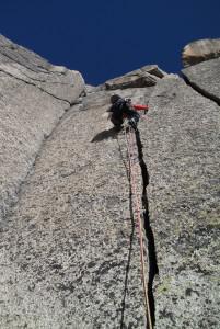 climbing Arete Ryan Aiguille du Plan