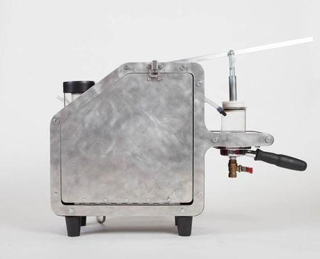 Eerily reminiscent of the Teenage Mutant Ninja Turtles espresso coffee machine. Life imitates art.