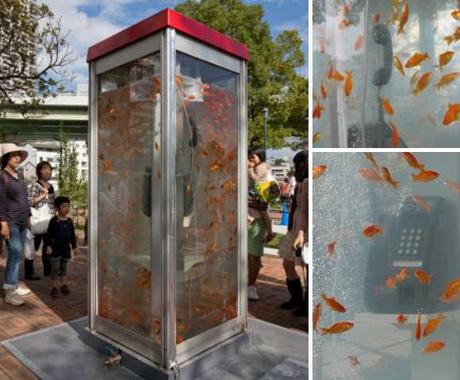 The Sea is Calling at Osaka's Artistic Payphone Aquariums
