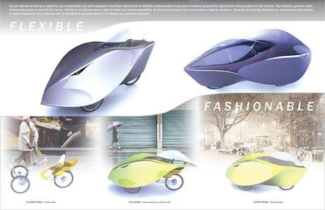 The Petal Velomobile - designed by Eric Birkhauser