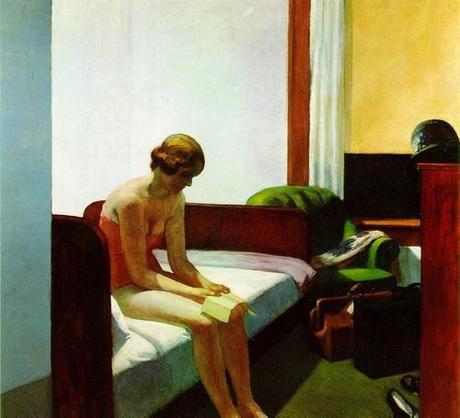 artmastered:

Edward Hopper, 1931, Hotel Room