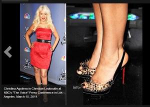 Xtina Wears Jimmy Choo Spiky Shoes At The MV Your Body