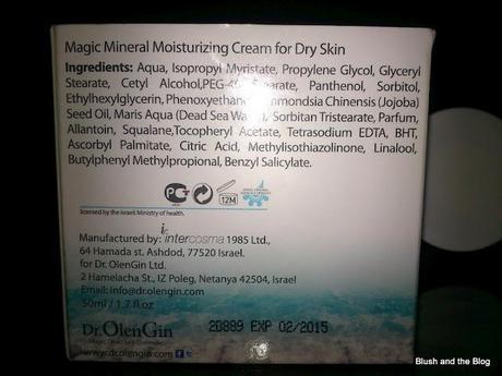OlenGin Magic Mineral Moisturiser Cream for Dry Skin