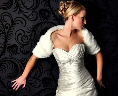Winter Wedding Cover Ups — Luxurious Fur & Feather Shrugs & Boleros from Wrapor