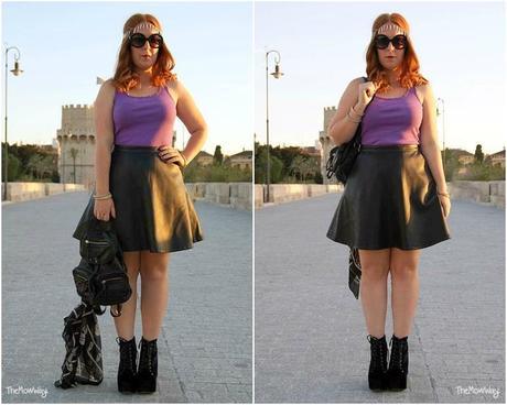 TheMowWay Outfit: DIY studded vest