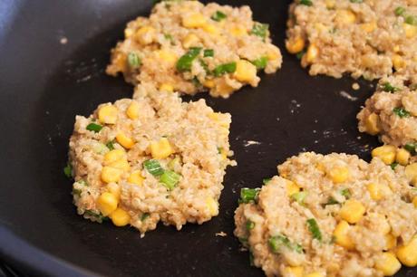 Quinoa and Corn Griddle Cakes With Black Bean Salsa