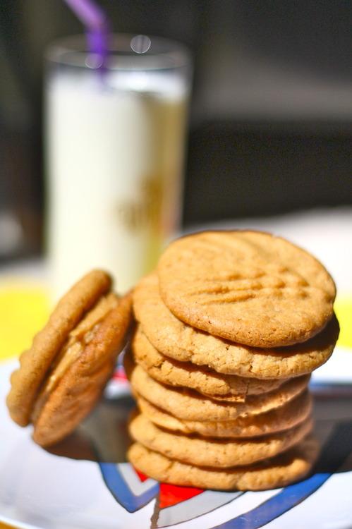 Yum. Yum. Three Ingredient Peanut Butter Cookies
