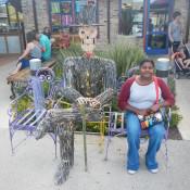 Public Art at La Gloria  Old Pearl Brewery  San Antonio TX