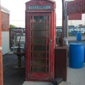 Old Time phone booth at Texas Pride BBQ San Antonio TX