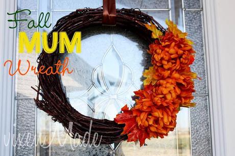 Fall Mum Wreath