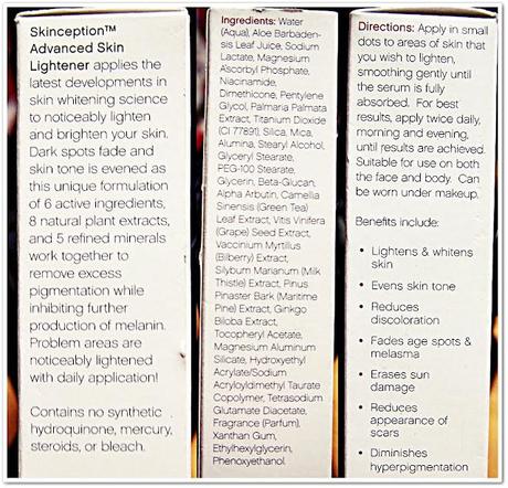 Review on Skinception Illuminatural 6i Advanced Skin Lightener