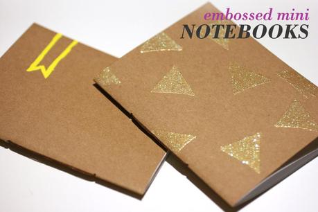 embossed mini notebooks