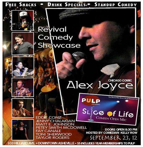 Slice of Life Comedy presents Revival Comedy Show featuring Chicago comic Alex Joyce Sunday