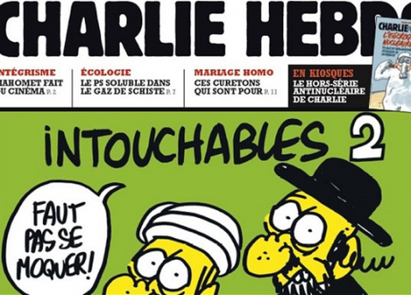 The front page of Charlie Hebdo