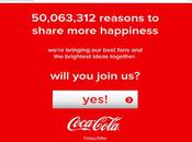 Fifty Million Coca-Cola Fans Facebook Invited Make World Happier Place