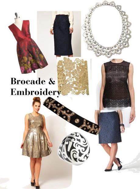 Fall 2012 Runway Fashion Trends - Brocade & Embroidery