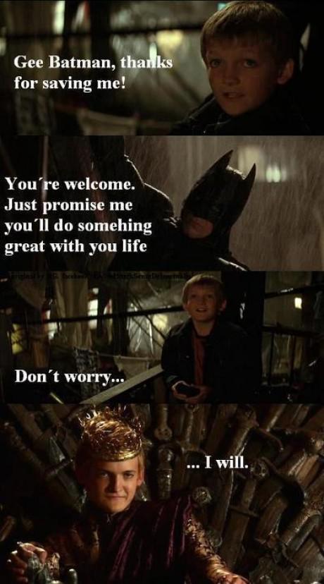 Joffery Batman e1347987024715 13 Best Game of Thrones Memes