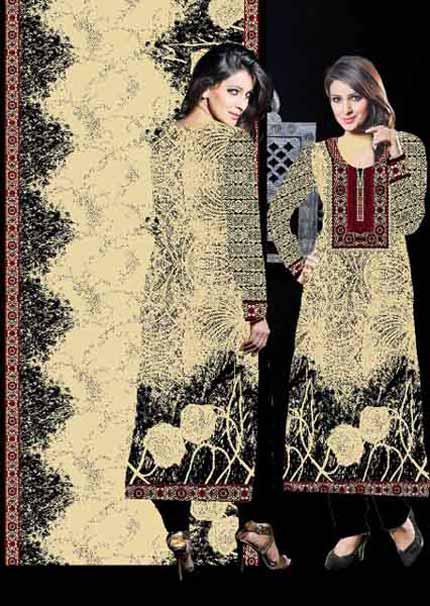Dawood Classic Cotton Dresses 2012-13 for Women & Girls with Deeda Zaib Patterns
