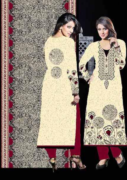 Dawood Classic Cotton Dresses 2012-13 for Women & Girls with Deeda Zaib Patterns