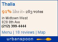 Thalia on Urbanspoon