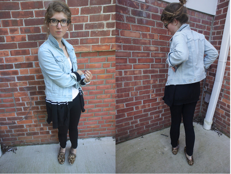 outfit:  jean on black