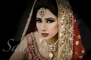 Tabya & Sadya Latest Wedding Dresses and Bridal Makeup Shoot 2012