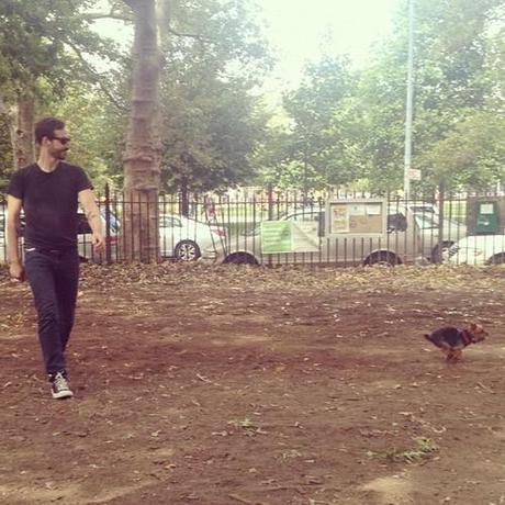 Rounding up the Riff Raff at the dog park  (Taken with Instagram at McCarren Dog Park)