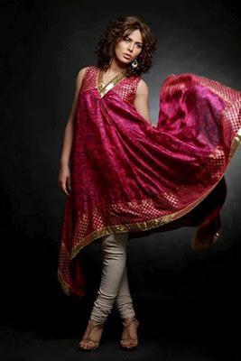 Beautiful Embroidery Art Work Dress Collection 2012 By Ashraf Valliani