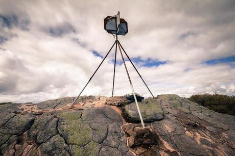 trig point on mount abrupt summit