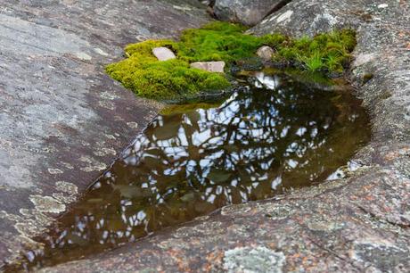 pooled water on granite slabs mount abrupt track