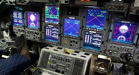 Photos Of Powered Space Shuttle Endeavour Flight Deck