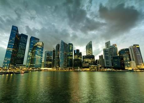 Singapore skyline: No better place to have a layover.