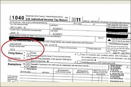 Does Romney know he doesn’t live in Switzerland? Take a look at his tax return.