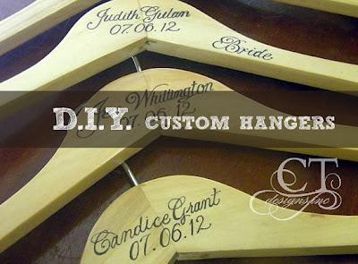 Wedding DIY: Custom Hangers - Great Gift Idea