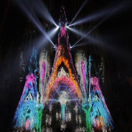 3d Projection Mapping at Sagrada Familia in Barcelona