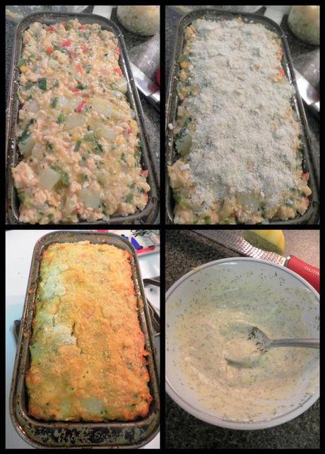 Salmon & vegetable loaf - bake the loaf
