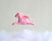 magic pony - pink pegasus mobile - MountRoyalMint