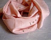 LOVE Scarf - Soft Pink Linen - michellehan