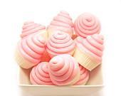 Mini Cupcake Soap Favors Vegan 24 - Baby Shower Favors Party Decorative Soap - Your choice of Color - tbteam - SakuraBathAndBody