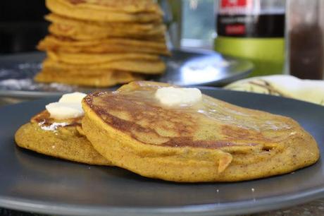 on pumpkin pie pancakes...