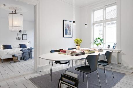 White and gray apartment