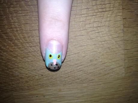 nail of the day: owl attack!