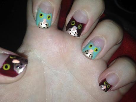 nail of the day: owl attack!