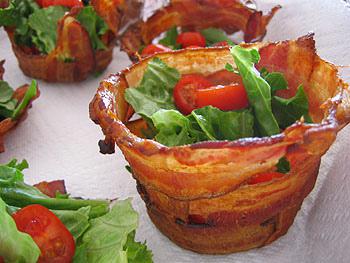 BLT Bacon Cups & Chipolte Ranch Dressing