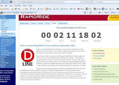 Rapid Ride Countdown