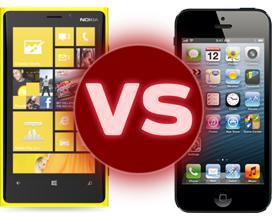 iPhone 5 vs Nokia Lumia 920 (Infographic)