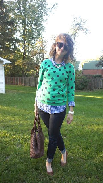 outfit: polka dots, gighman & sparkle